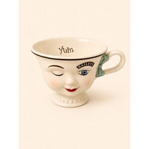 Baileys Irish Cream 1996 Limited Edition Winking Face Mug Cup “Yum” Vintage